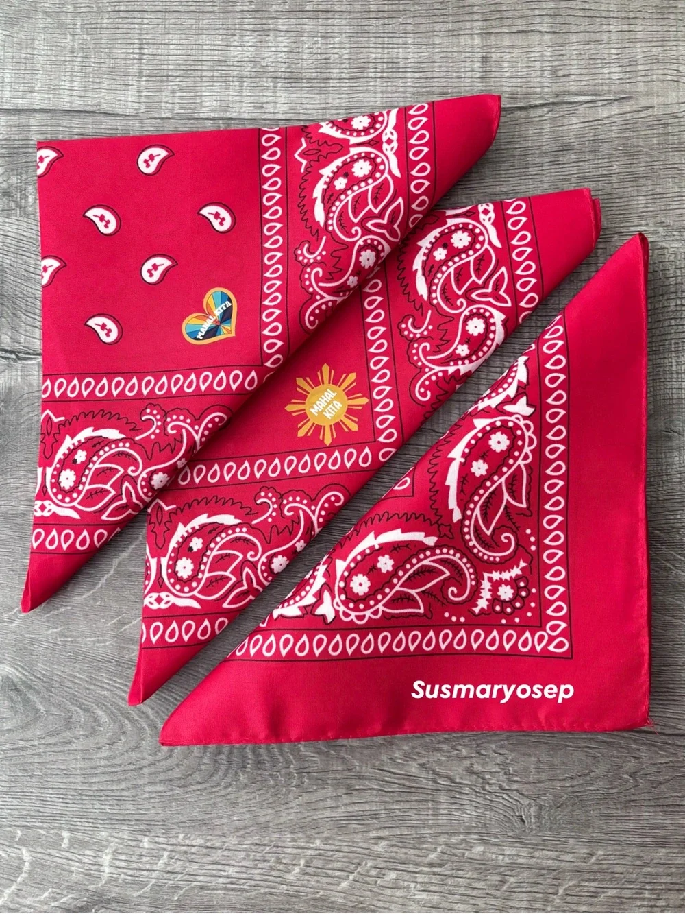 Mahal Kita Filipino Tagalog Red Bandana